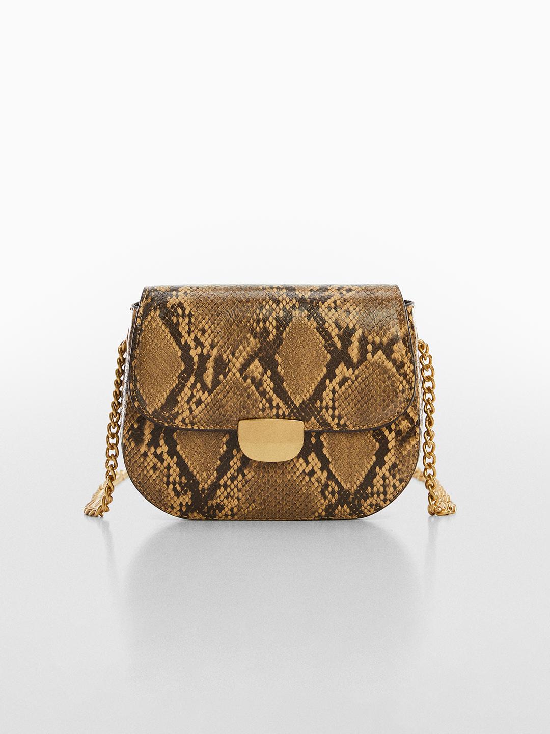 Buy MANGO Animal Printed Structured Sling Bag Handbags for Women