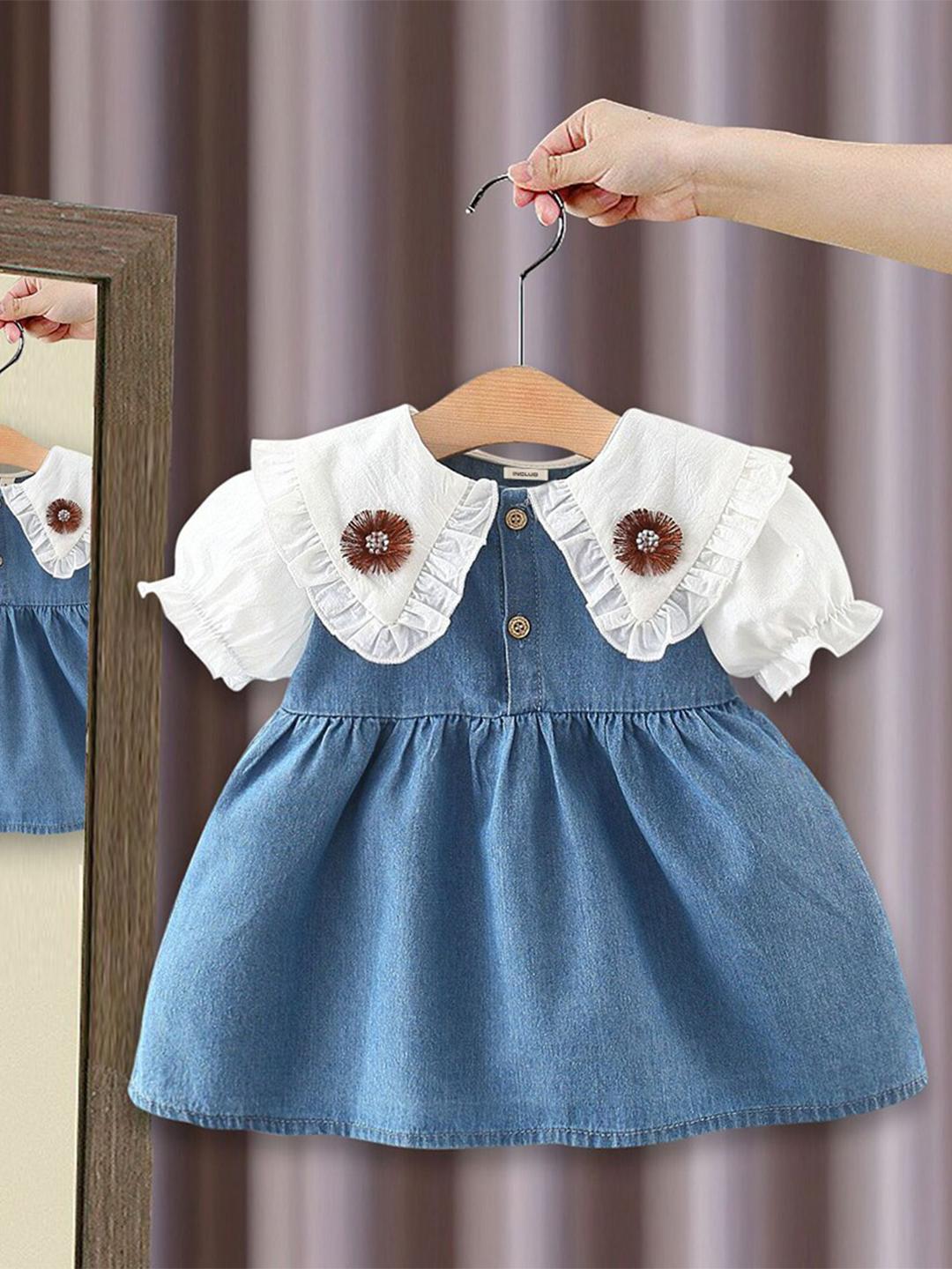 Denim Dress Year Baby Jeans IENENS Summer Kids Baby Girls Jeans