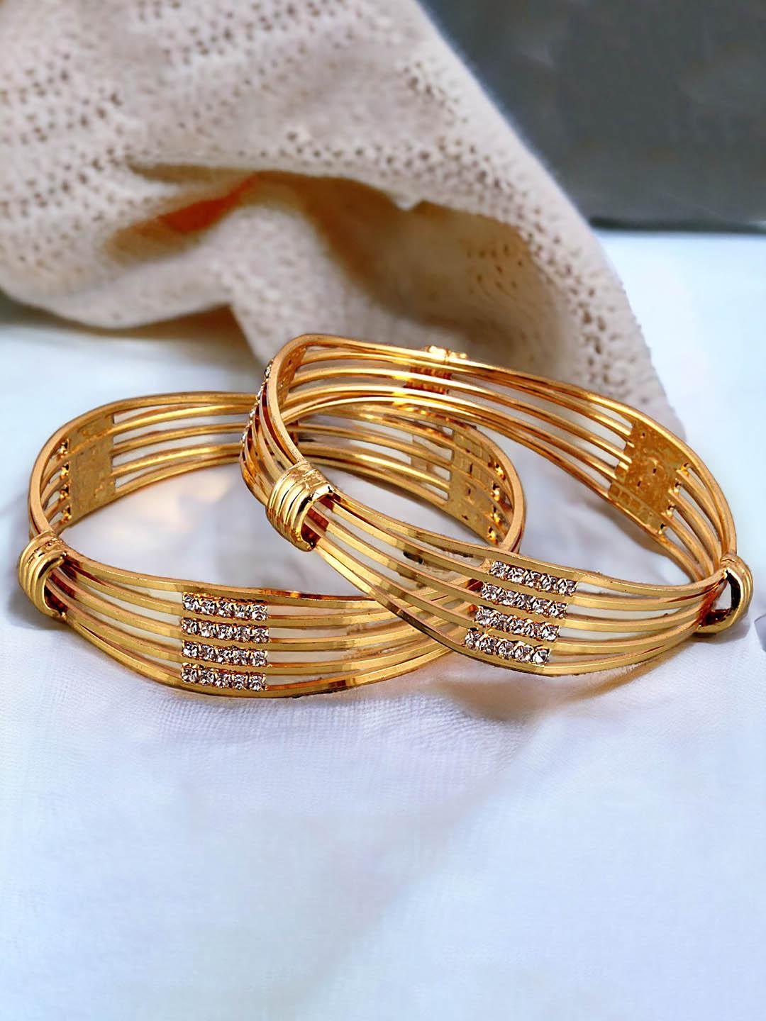 Daily Wear Gold Design Bangles 2018 Buy LUCKY JEWELLERY Set Of