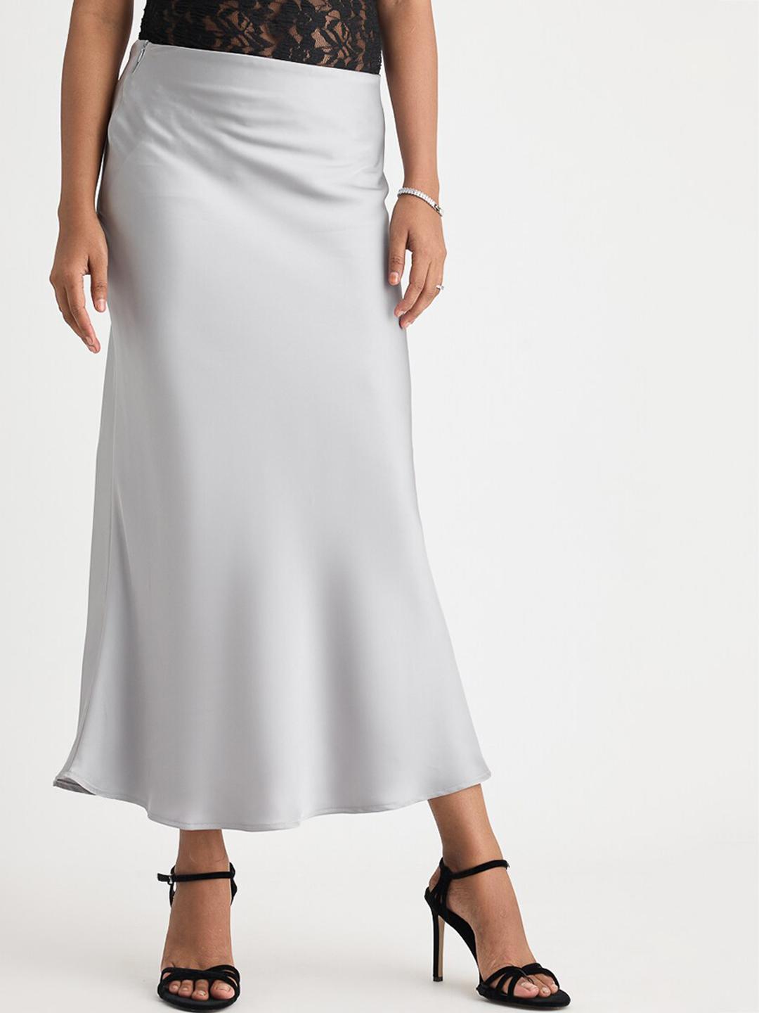 Buy FREAKINS A-Line Maxi Satin Skirt - Skirts for Women 28550750