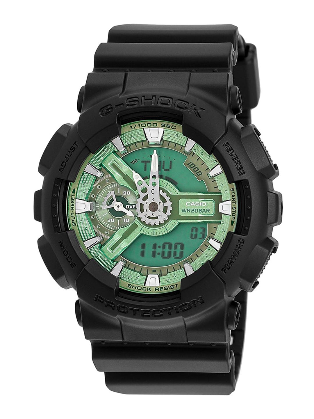 Buy CASIO Men G-Shock GA-110CD-1A3DR Green Analog-Digital Dial
