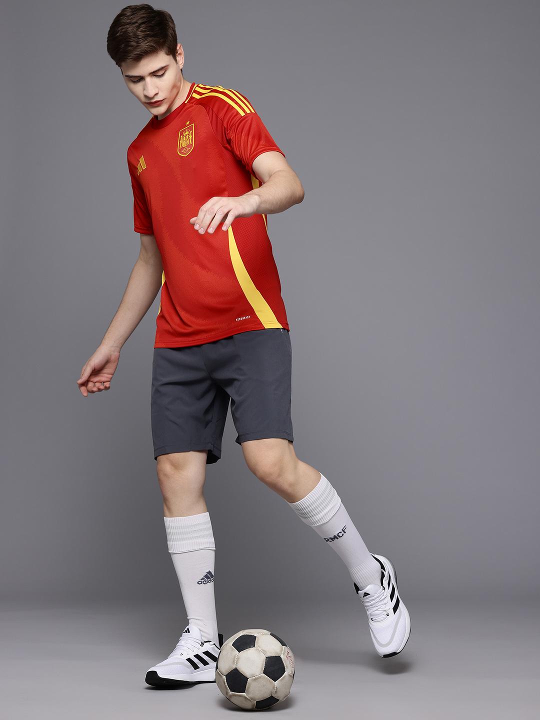Buy ADIDAS Printed Spain 24 Home Jersey T-shirt Tshirts for Men