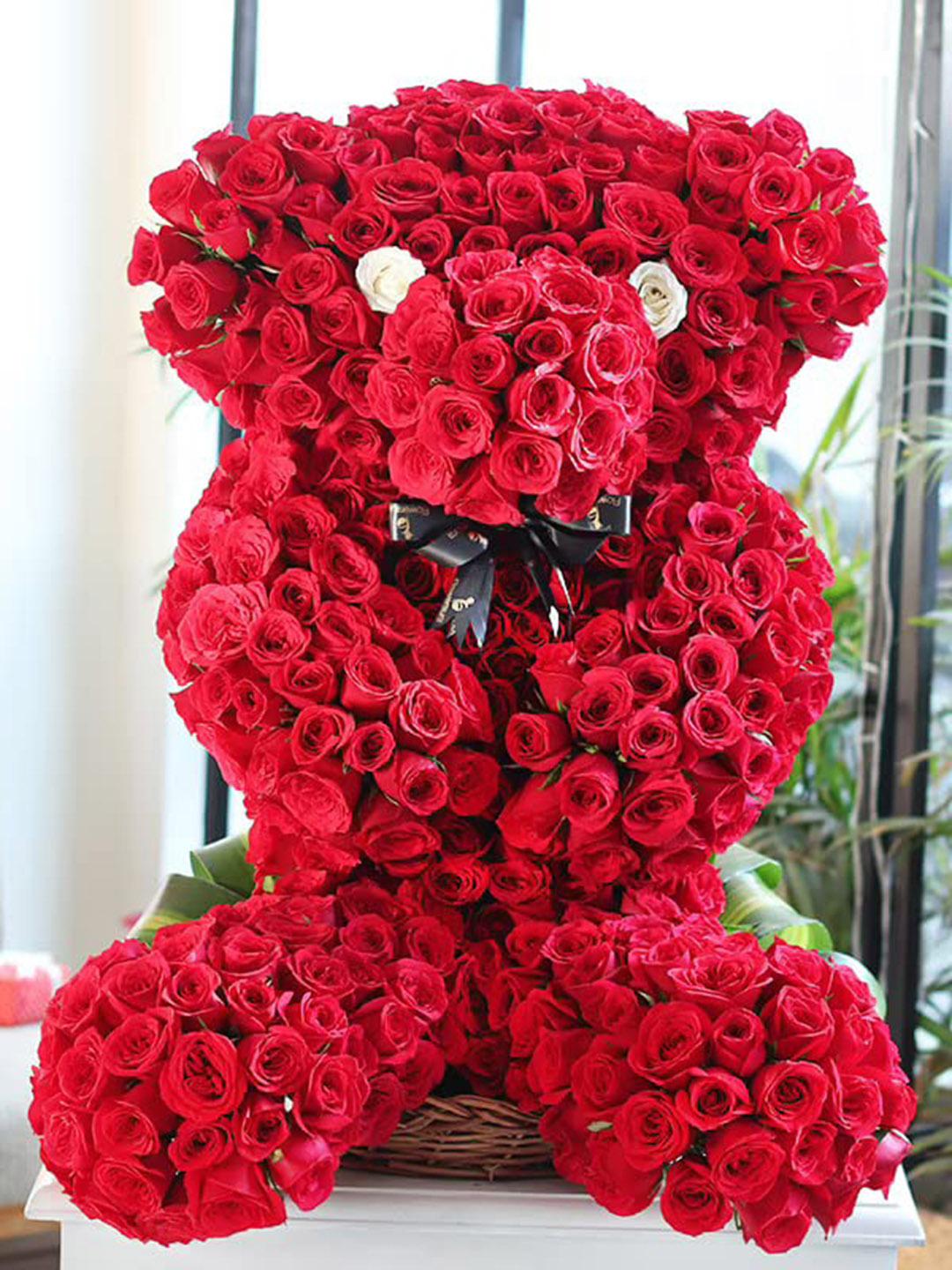 Bouquet Roses In The Shape Of A Bear Flower Bouquet Rose Teddy