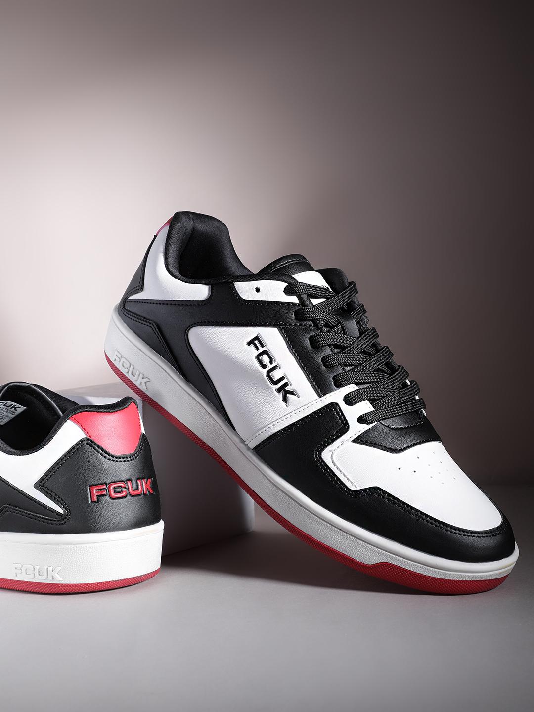 Buy FCUK Men Colorblocked Sneakers with Perforated Detailing
