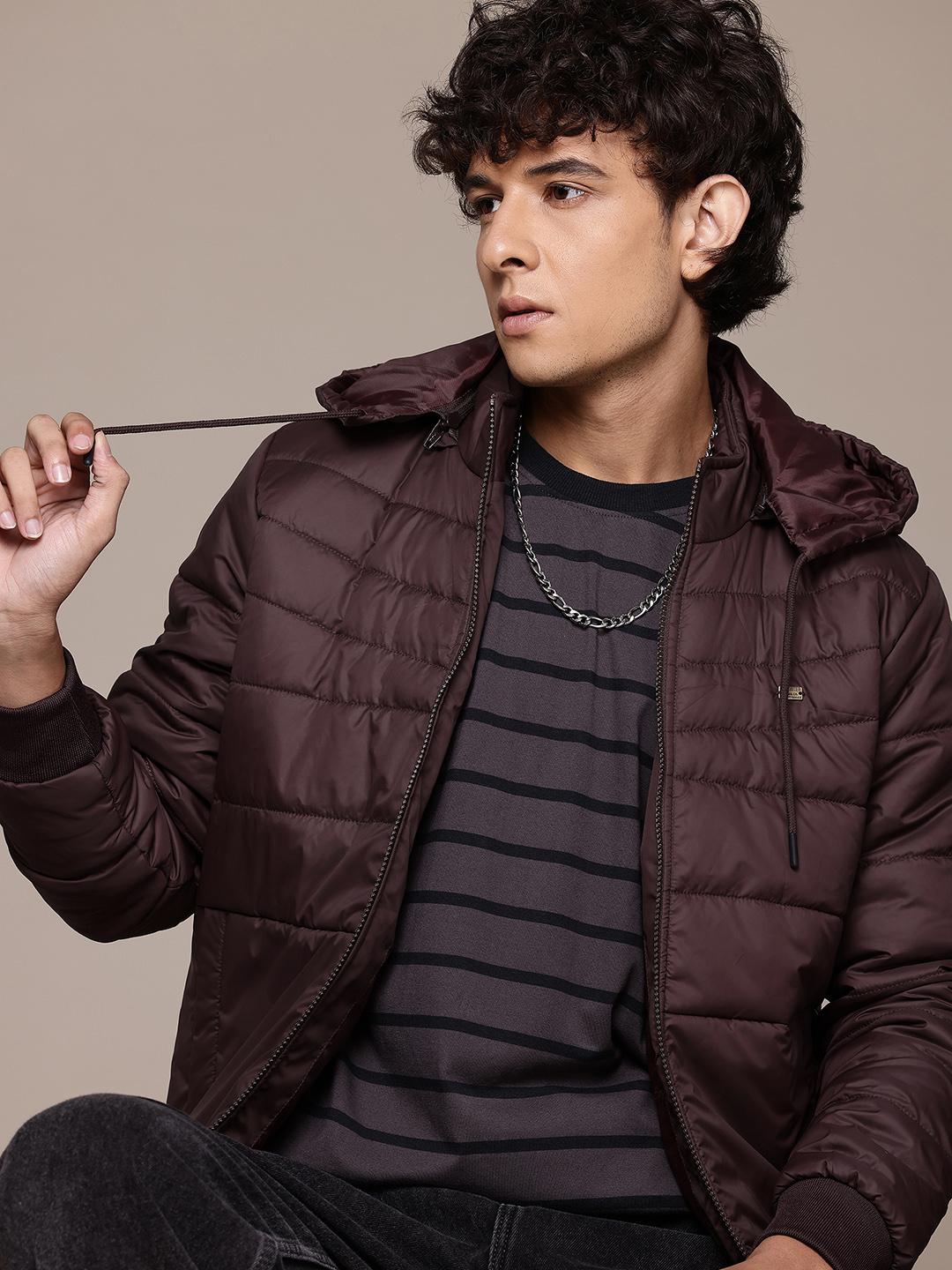 Roadster Printed Hooded Puffer Jacket
