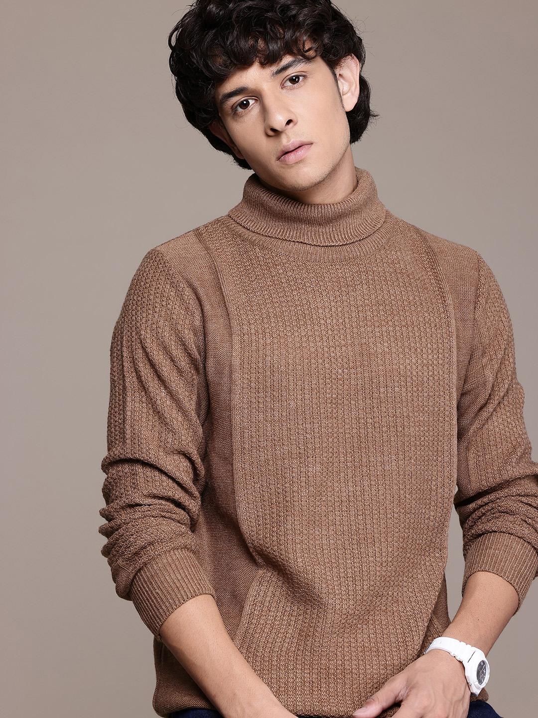 Buy Roadster Turtle Neck Pullover Sweaters for Men 29143402 Myntra