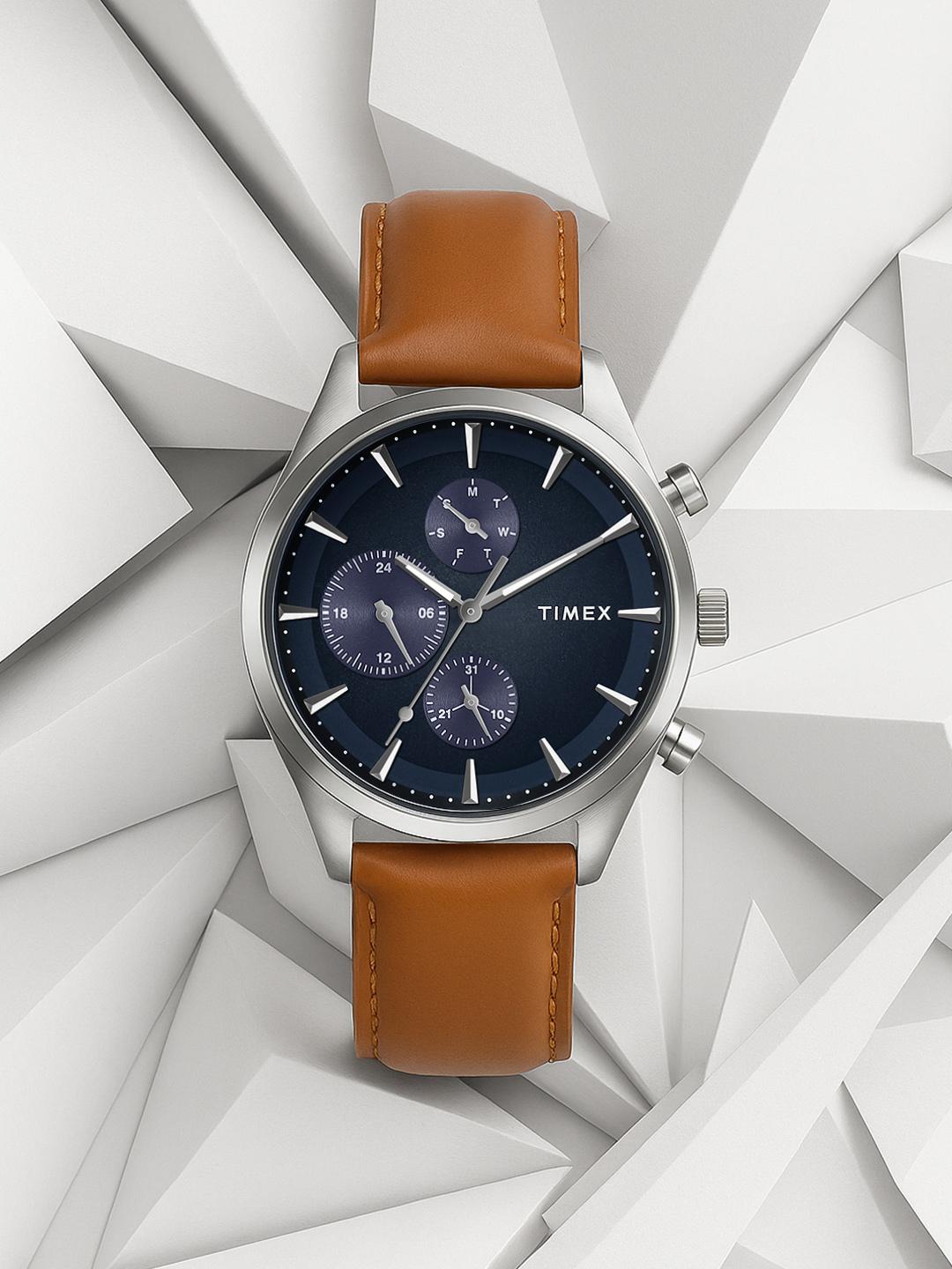 Timex Men Multifunction Leather Straps Analogue Watch TWTG104SMU01