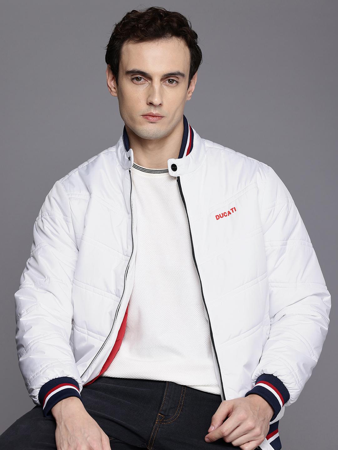 Buy Ducati Mock Collar Varsity Jacket - Jackets for Men 29182498