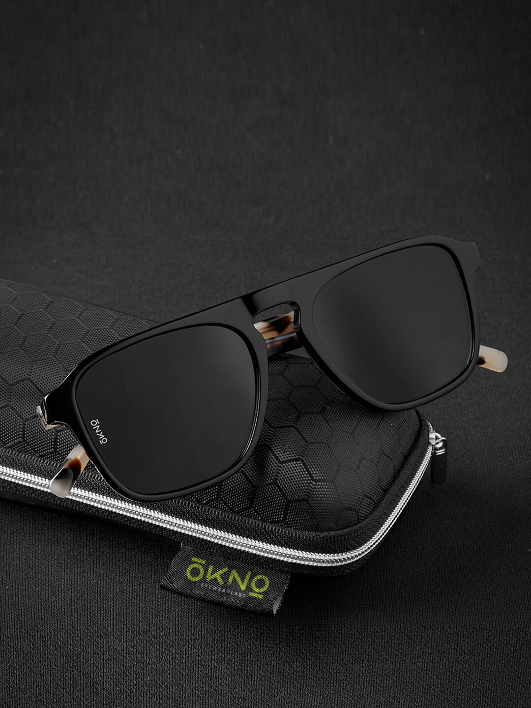 Buy OKNO Polarised and UV Protected Lens Unisex Acetate Black