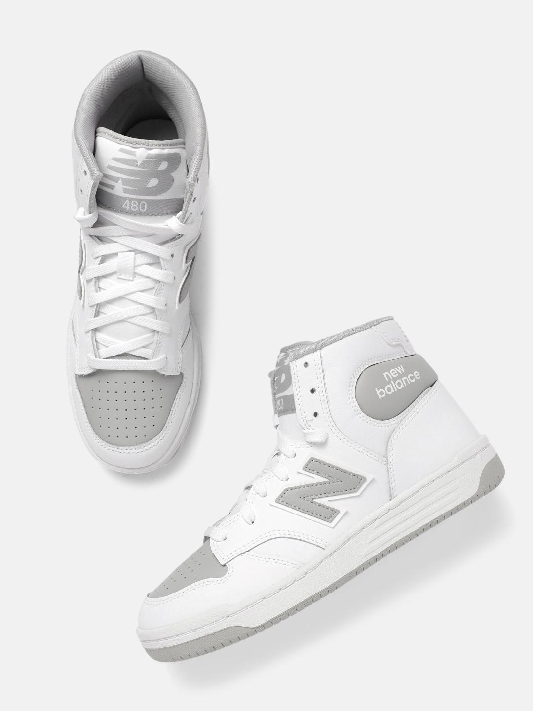 Buy New Balance Men Leather Colourblocked Mid-Top 480 Sneakers