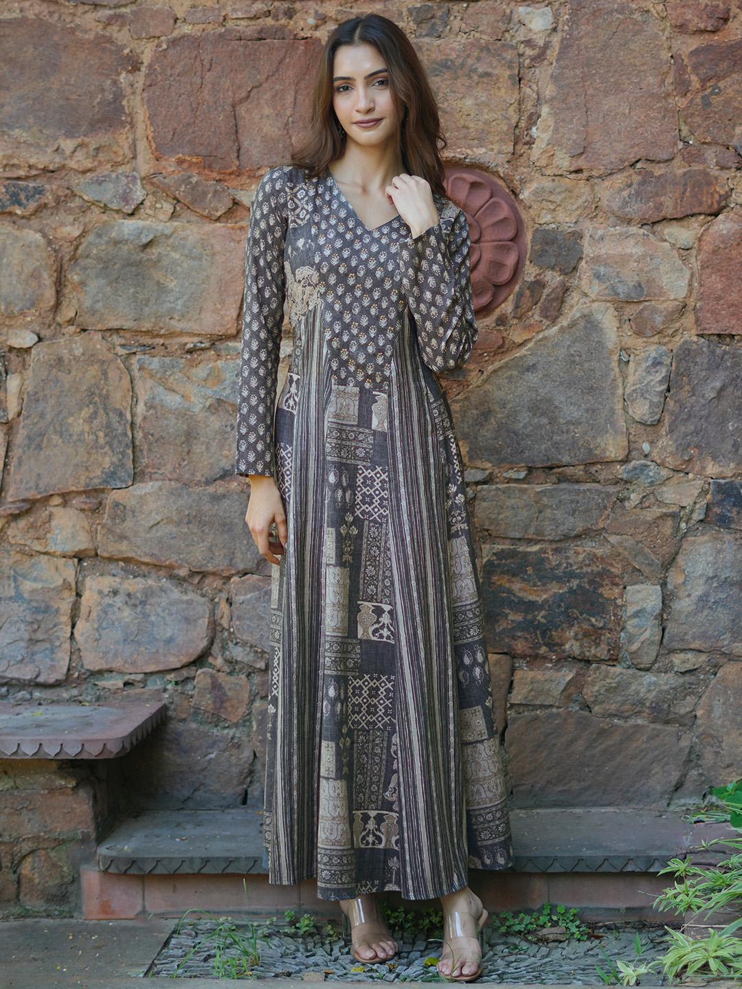 Buy Libas Floral Print V-Neck Linen Maxi Dress - Dresses for Women 29233926 | Myntra Buy Libas Floral Print V-Neck Linen Maxi Dress - Dresses for Women 29233926 | Myntra