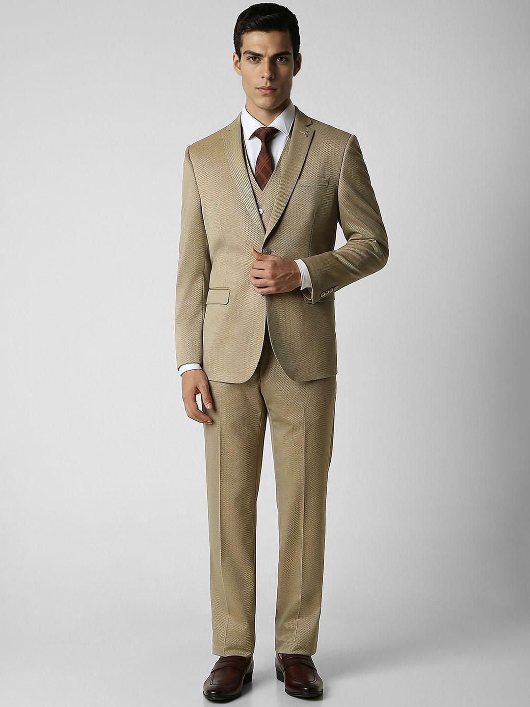 Wedding Suits Van Heusen Coat Pant Wool Blend Heritage Weave Suit
