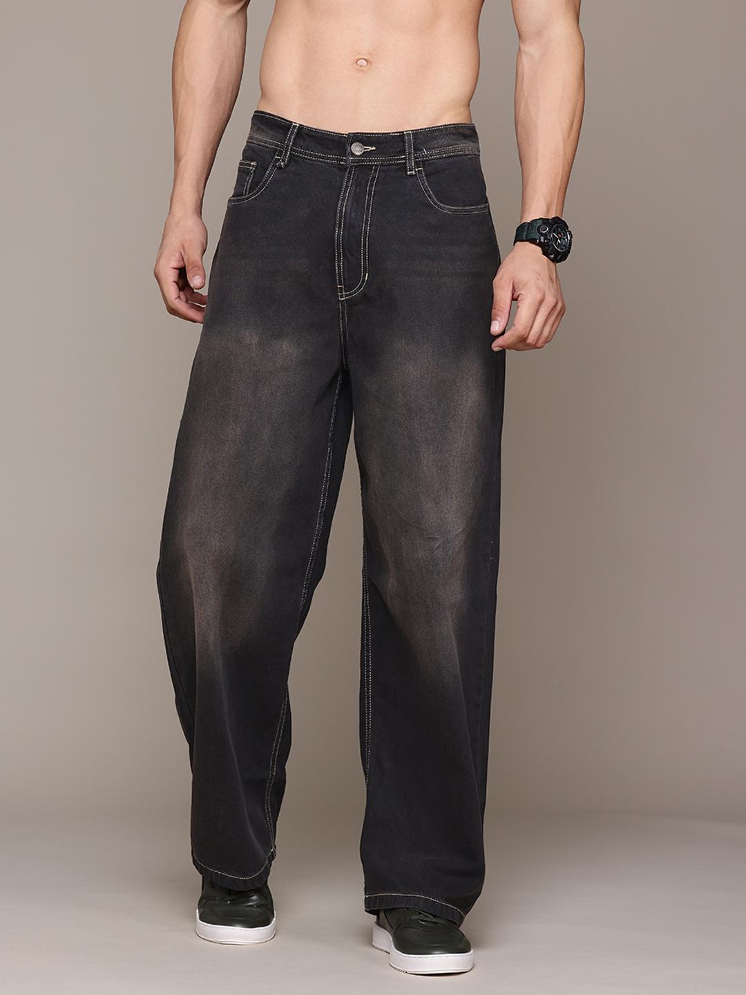 Buy Roadster The Life Men Baggy Non-Stretchable Pure Cotton