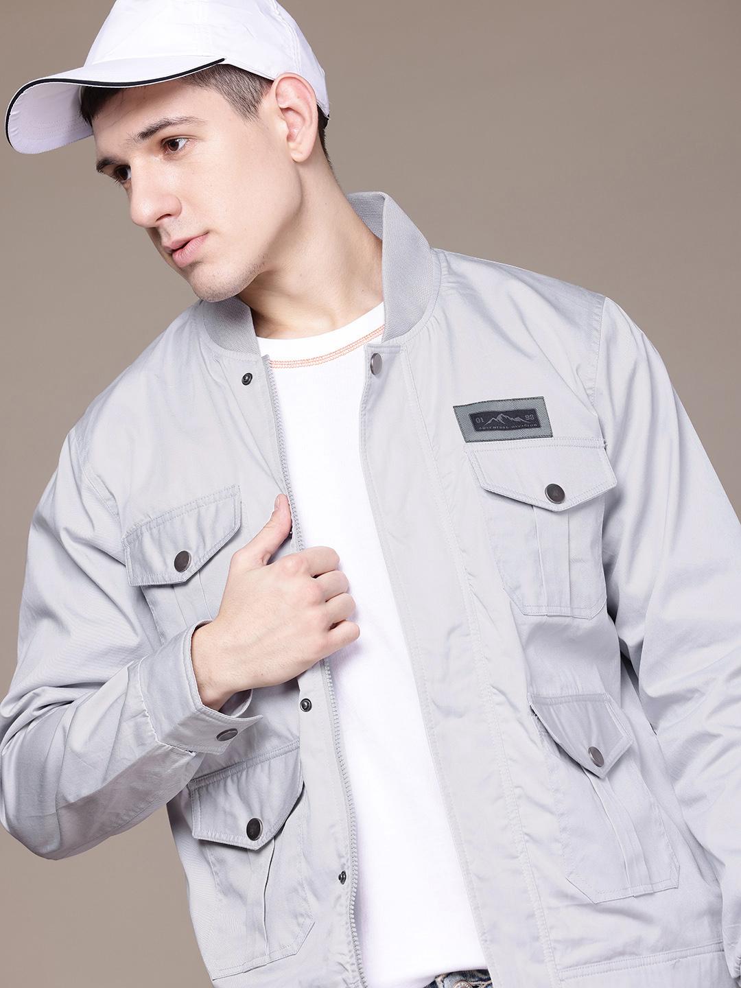 Buy The Roadster Lifestyle Co. Stand Collar Tailored Jacket