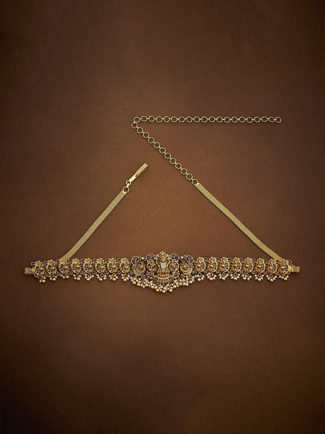 Buy Kushal's Fashion Jewellery Gold-Plated Stones Studded Waist