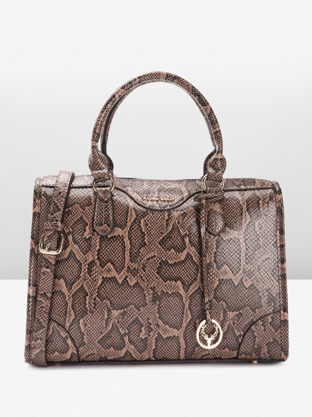 Buy Allen Solly Animal Printed Structured Handheld Bag Handbags - Main Image