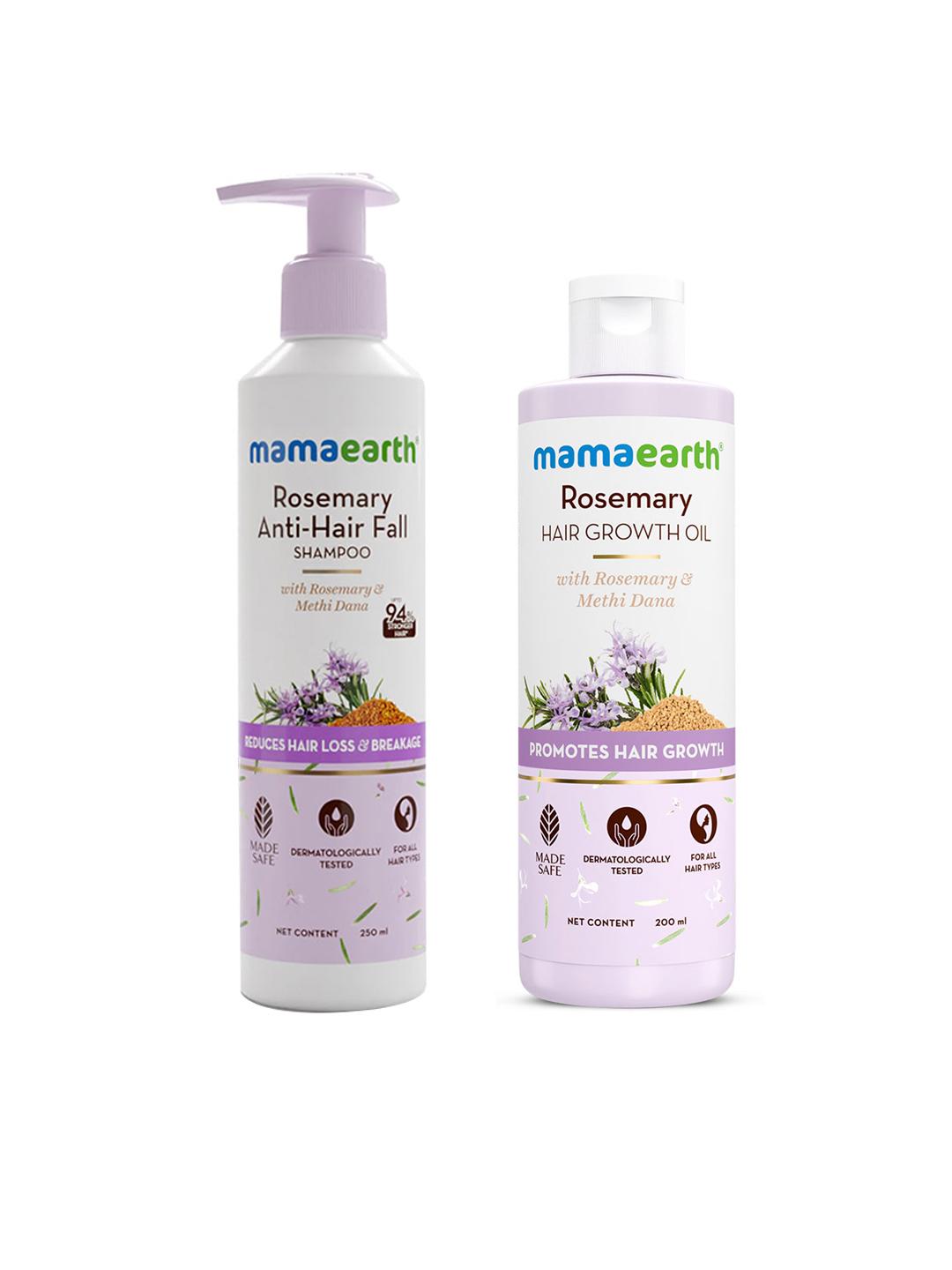 Mamaearth Rosemary Hair Oil & Shampoo Set - Image 1