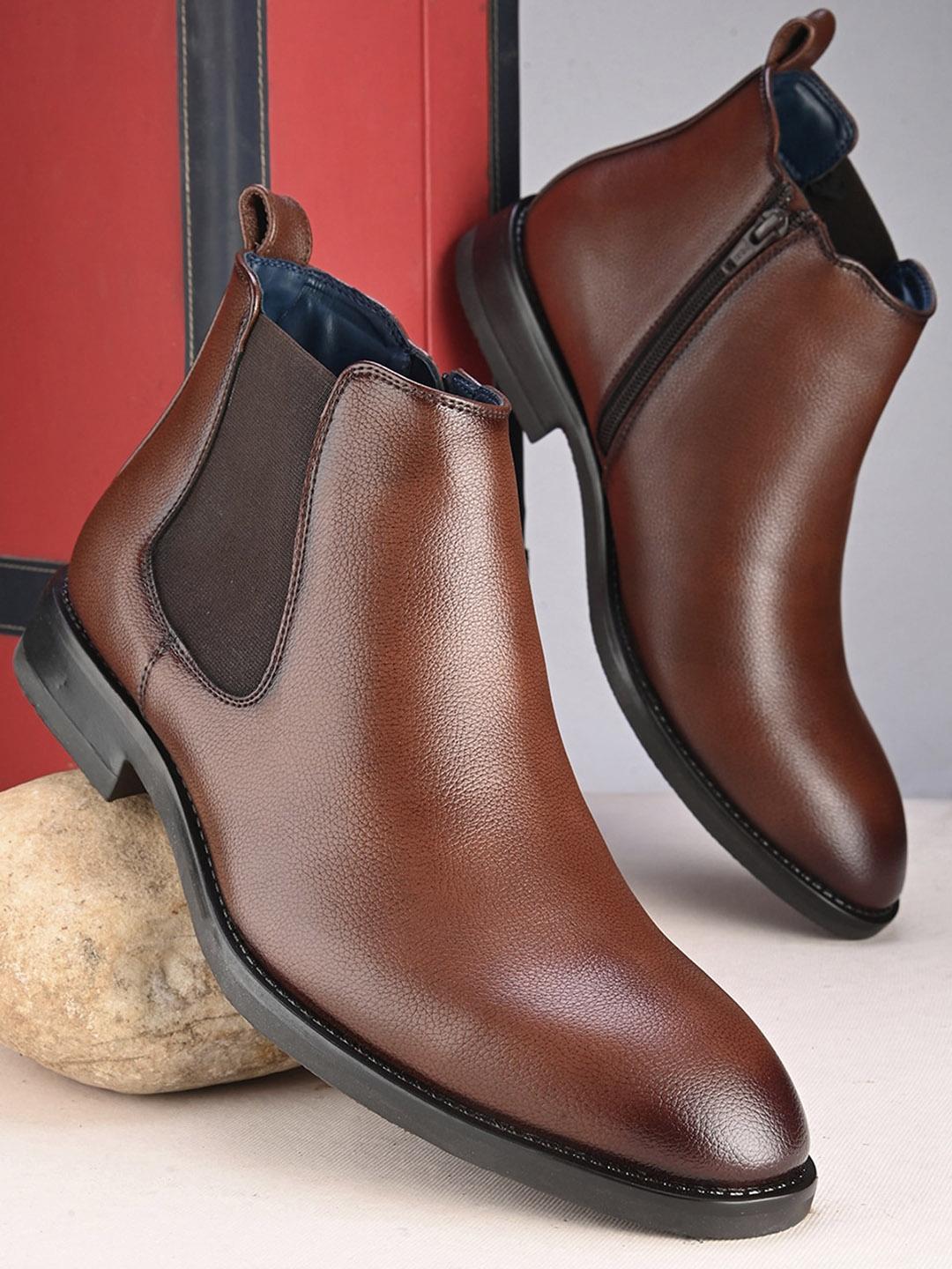 Buy MICHAEL ANGELO Men Zipper Chelsea Boots Boots for Men