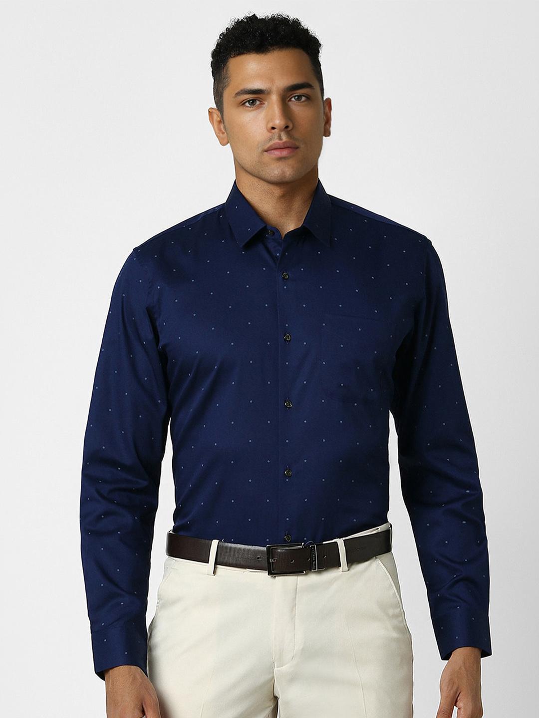 Buy Peter England Men Slim Fit Opaque Printed Formal Shirt