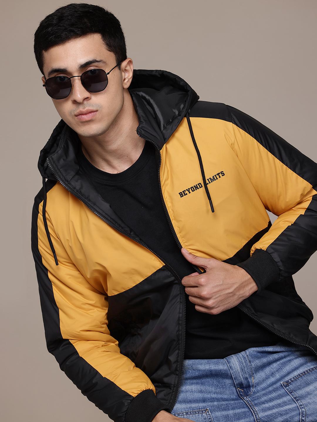 Buy The Roadster Lifestyle Co. Colourblocked Hooded Padded Jacket