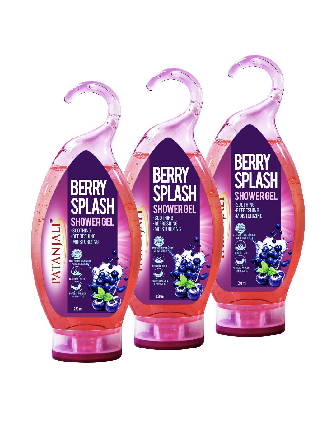 Buy Patanjali Set of 3 Berry Splash Shower Gel with Aloe Vera