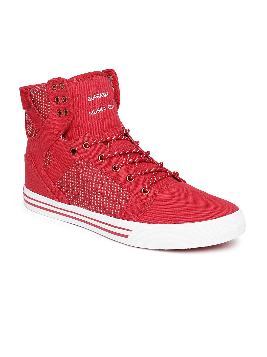Supra Skytop Red Bottom Supra Red Sneakers Supra Men's SUPRA