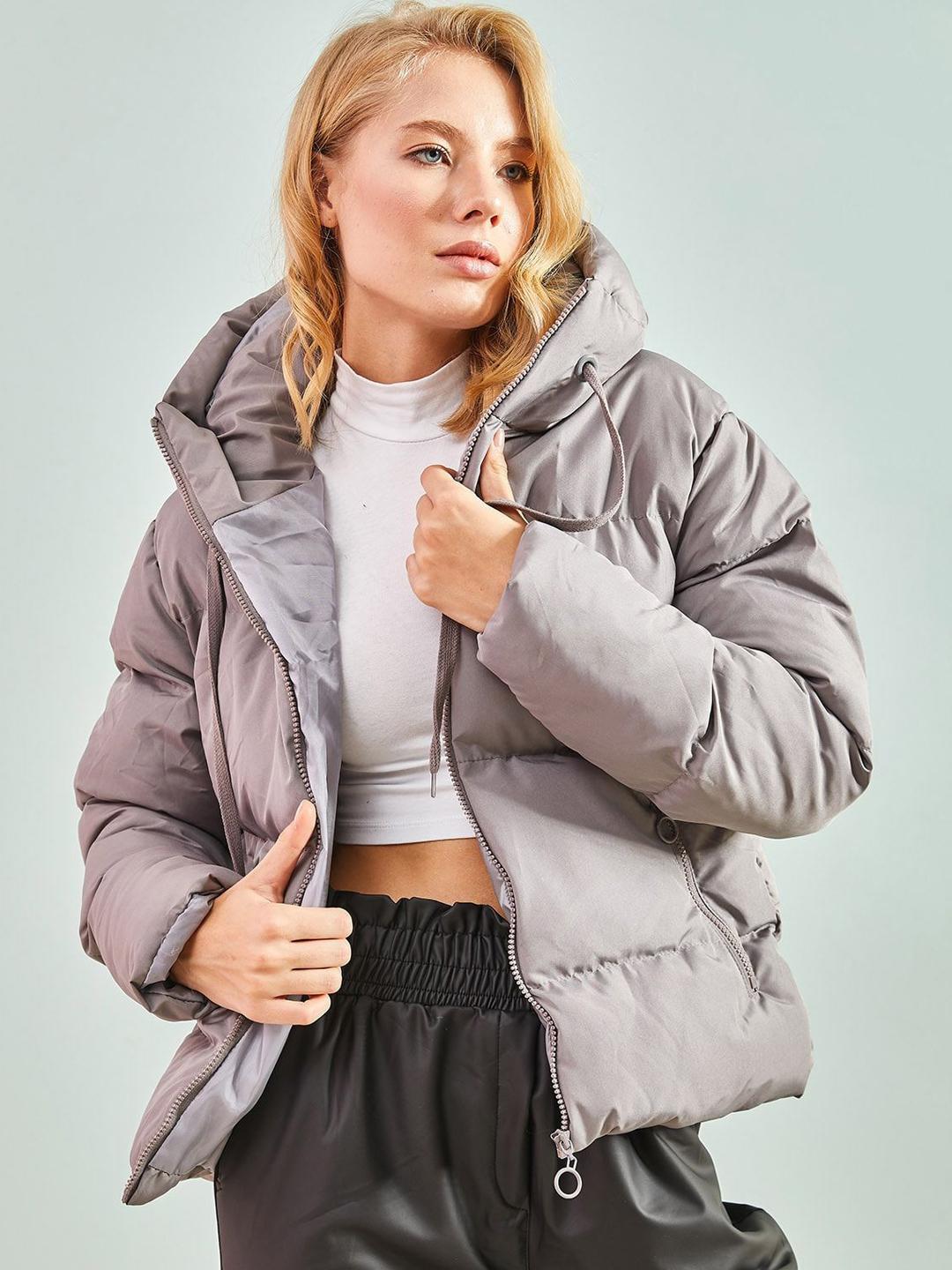 Buy BIANCO LUCCI Hooded Puffer Jacket - Jackets for Women 29749360