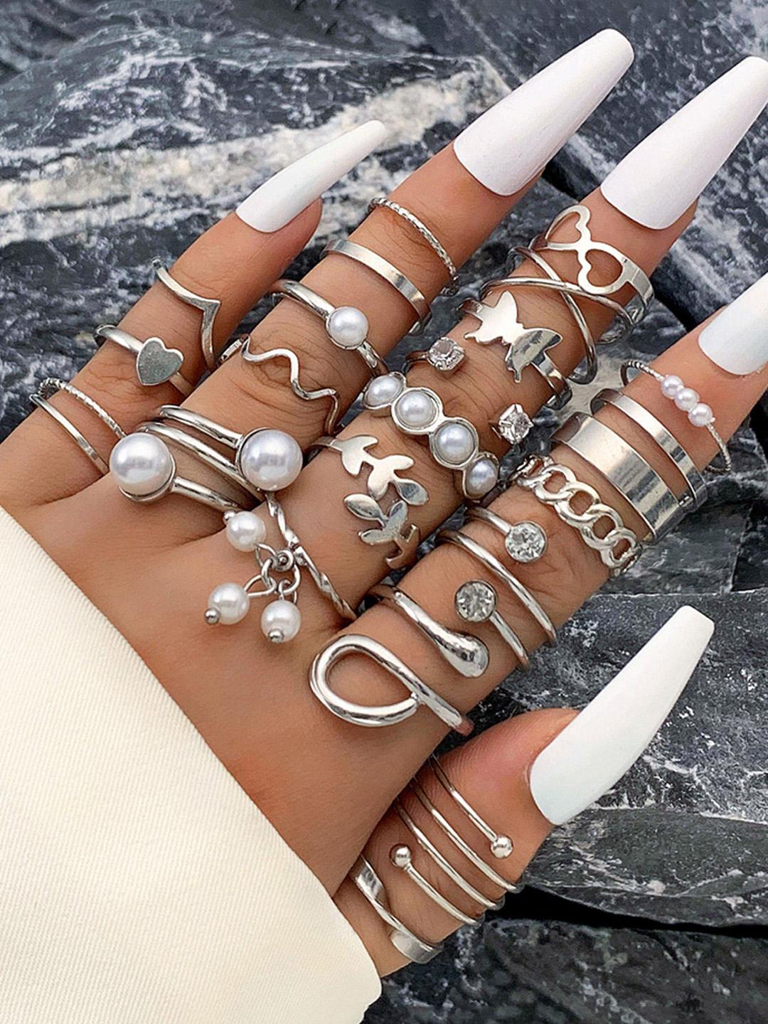 jewelry midi finger rings set