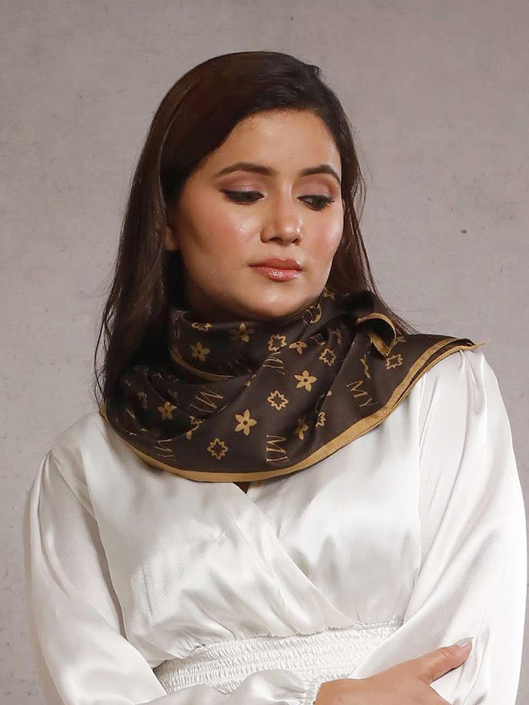 Buy CrossKulture Printed Satin Scarf - Scarves for Women 29761762