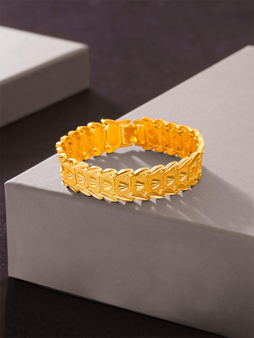 THOMAS様　ステンレス Buy Yellow Chimes Men Stainless Steel Gold-Plated Link Bracelet