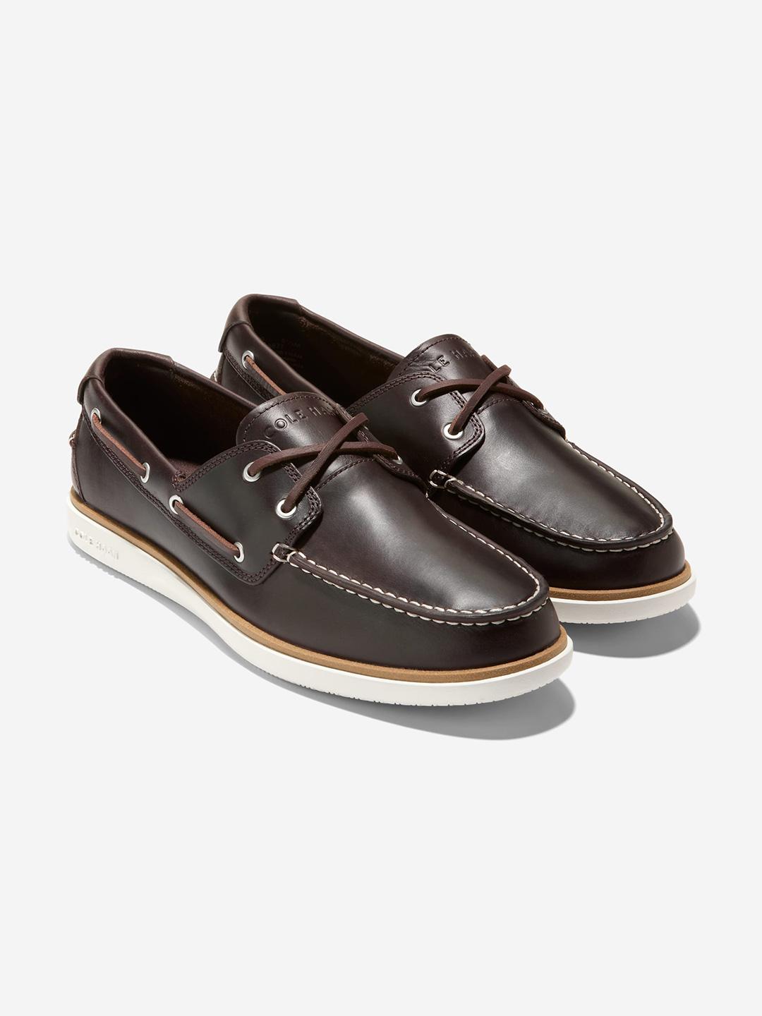 コールハーン COLE HAAN FIRE  BOAT SHOES Buy Cole Haan Men Round Toe Leather Boat Shoes - Casual Shoes for