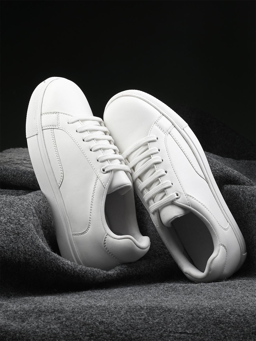 Buy The Roadster Lifestyle Women White Round Toe Sneakers