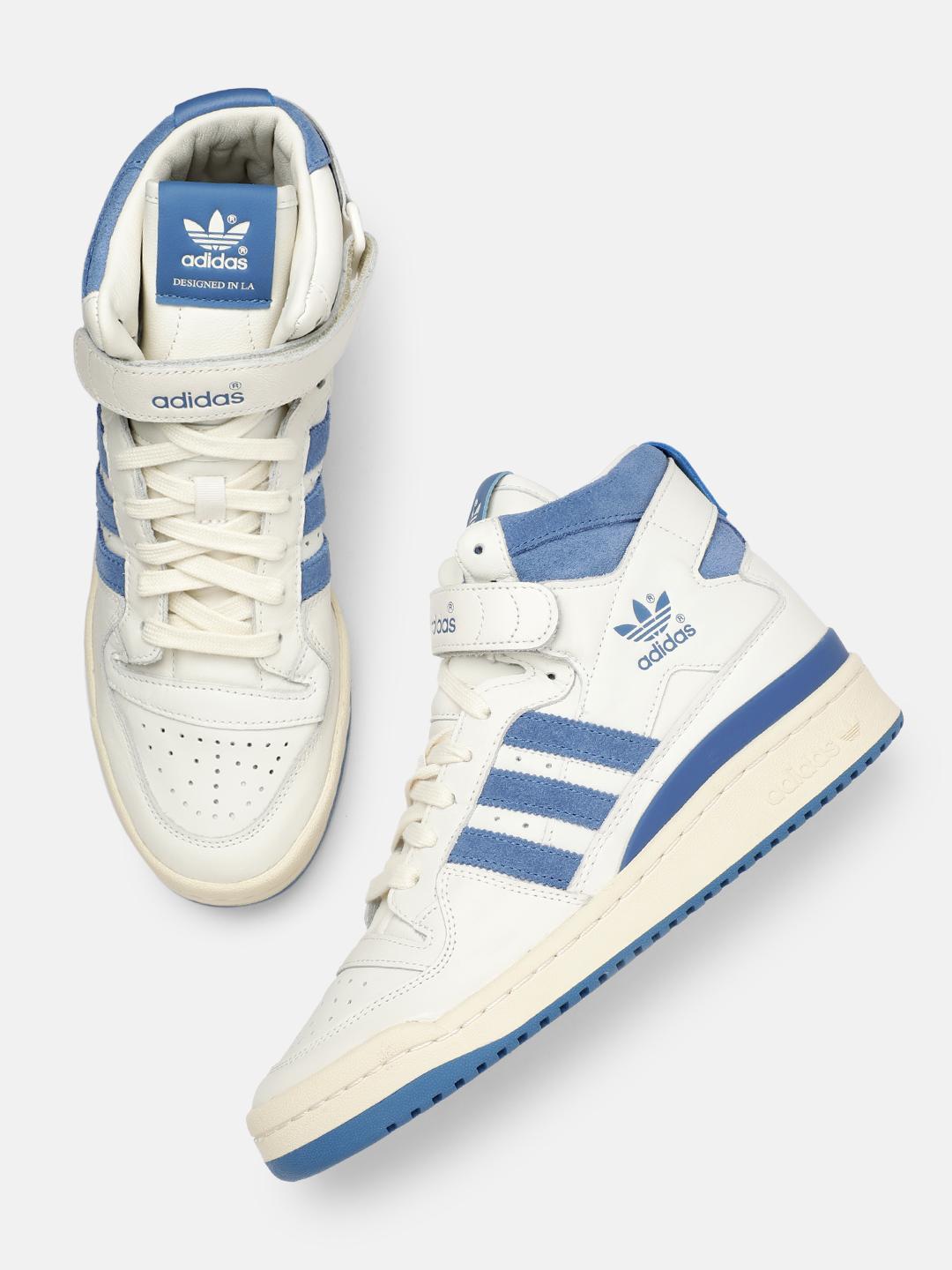 adidas gazelle silver green womens Balenciaga x Adidas Men's Track Forum White / Blue High Top Sneakers
