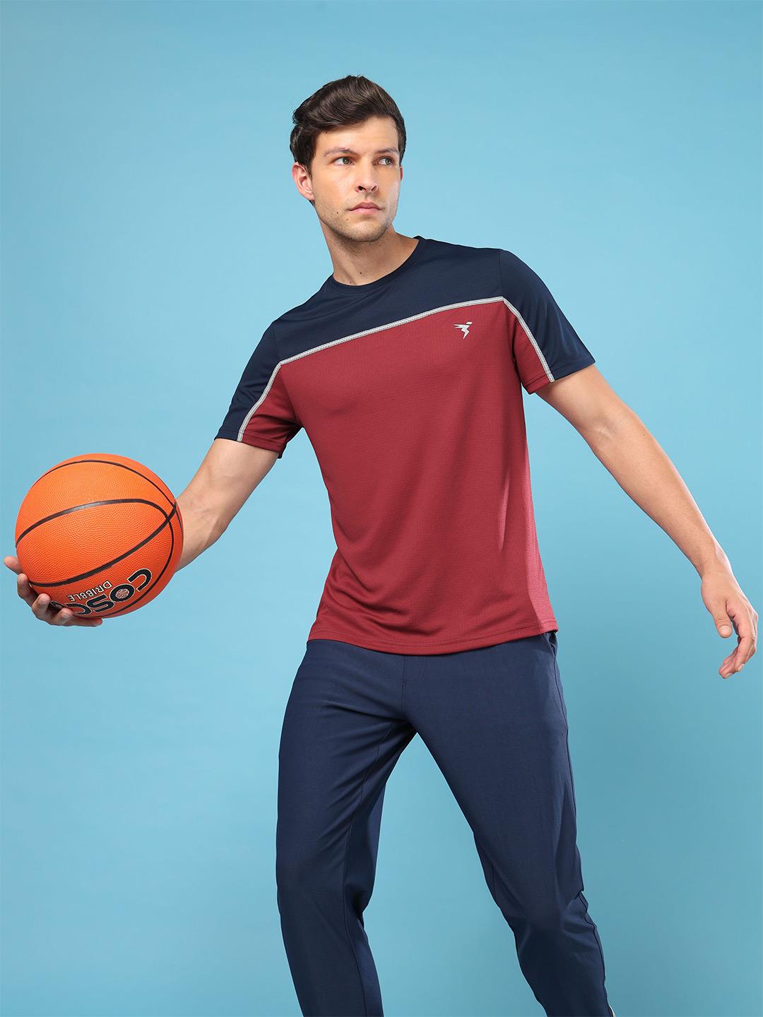 Technosport Colourblocked UPF50 Slim Fit T-Shirt - Image 1