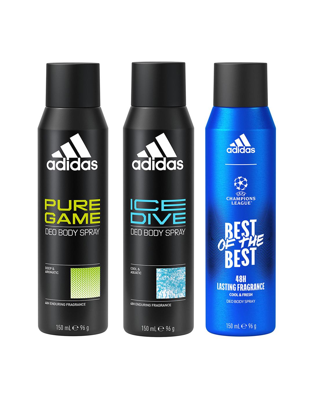 Buy ADIDAS Men Set Of Long Lasting Deo Body Spray 96g Each