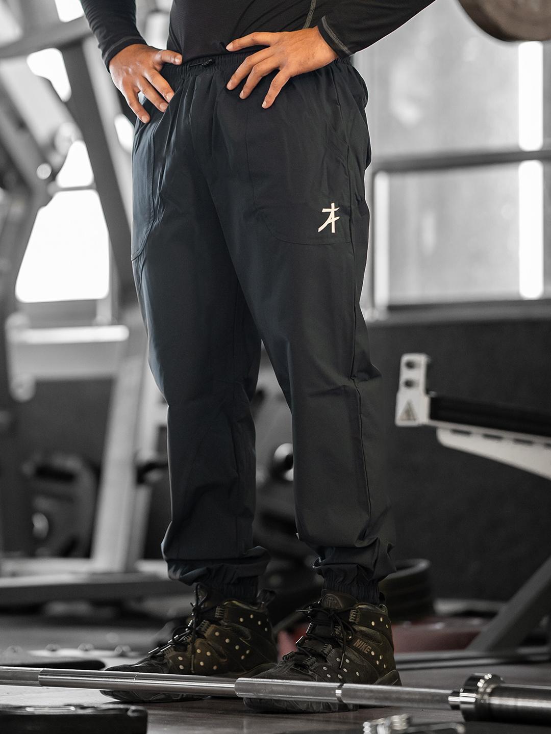 Buy Athflex Men's Parachute Slim Fit Daily Joggers Track Pants