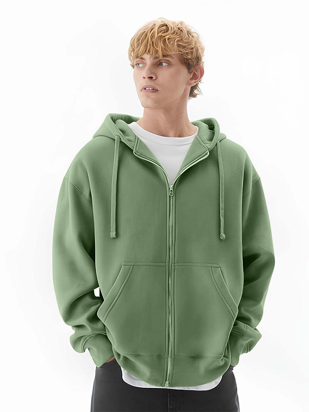 Maniac Men Hooded Solid Sweatshirt - Image 1