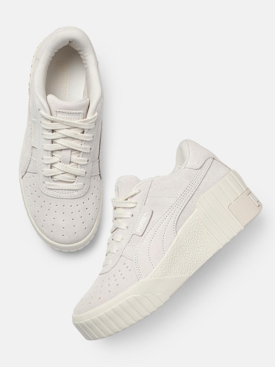 Buy Puma Women Cali Wedge Tonal Perforations Leather Sneakers - Casual  Shoes for Women 30035163 | Myntra