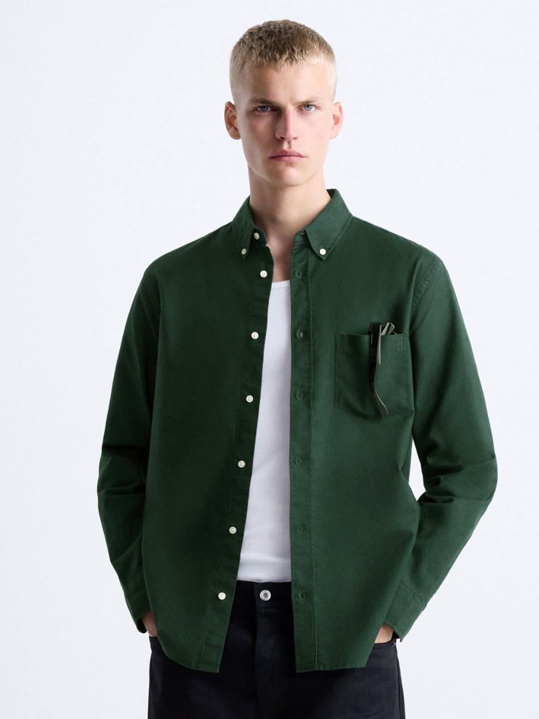 MISCHIEF MONKEY Men Classic Tailored Fit Opaque Casual Shirt