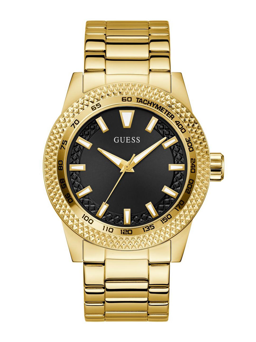 GUESS Round 46mm Black Dial Analog Men Watch - U1417G2M - Image 1
