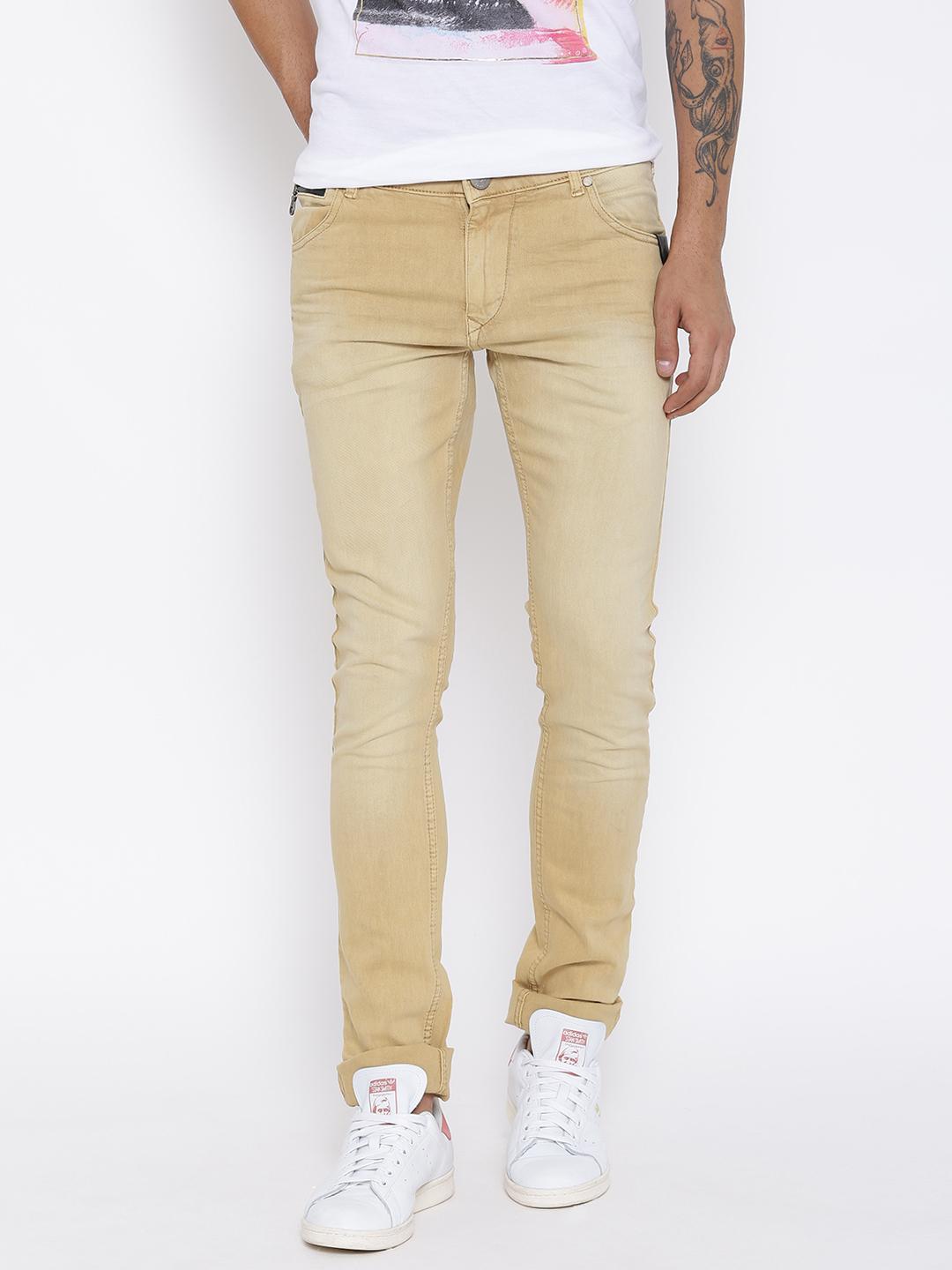 Buy John Players Men Beige Super Skinny Fit Jeans Jeans for Men