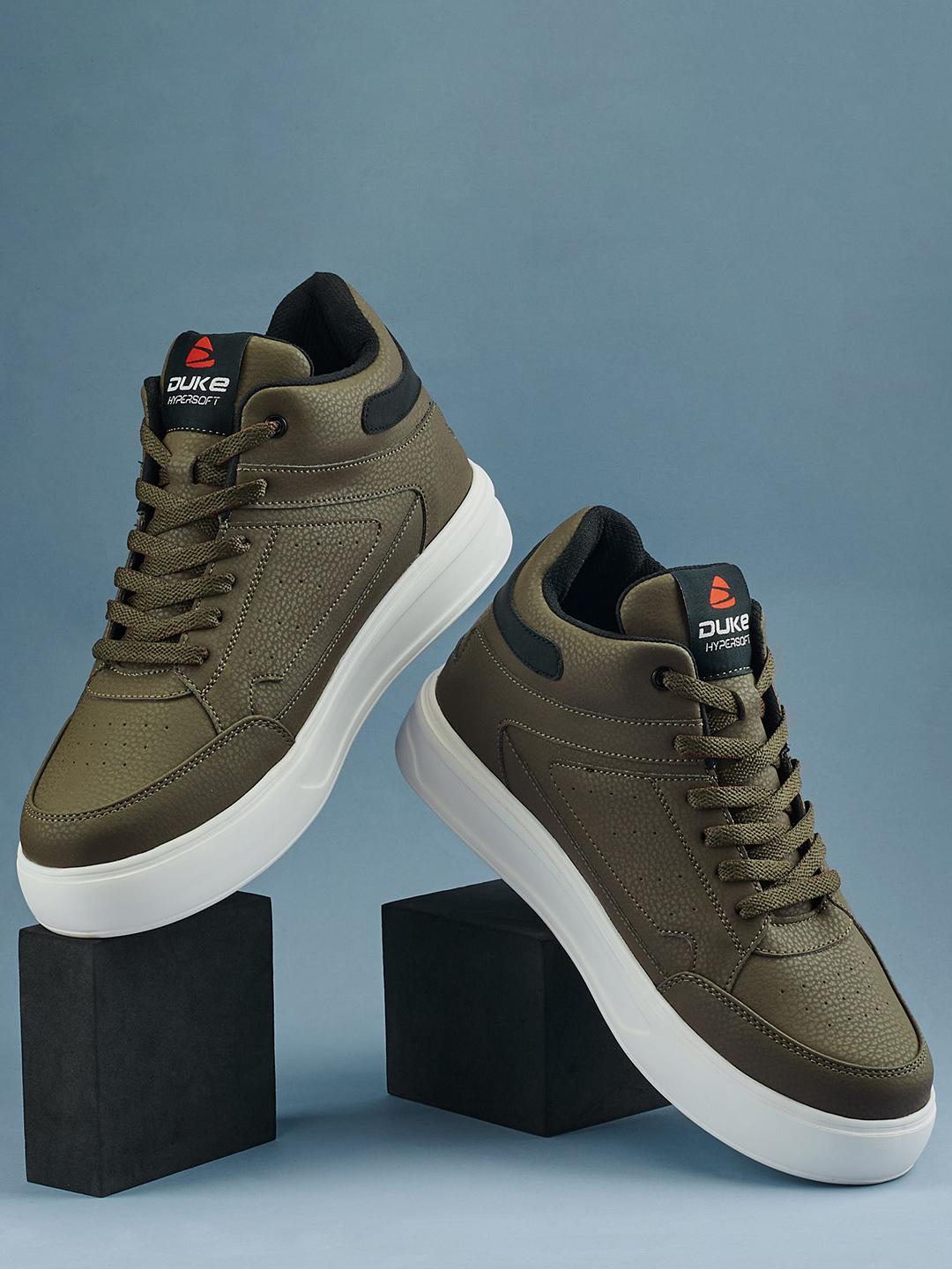 Duke Men Perforations High-Top Sneakers