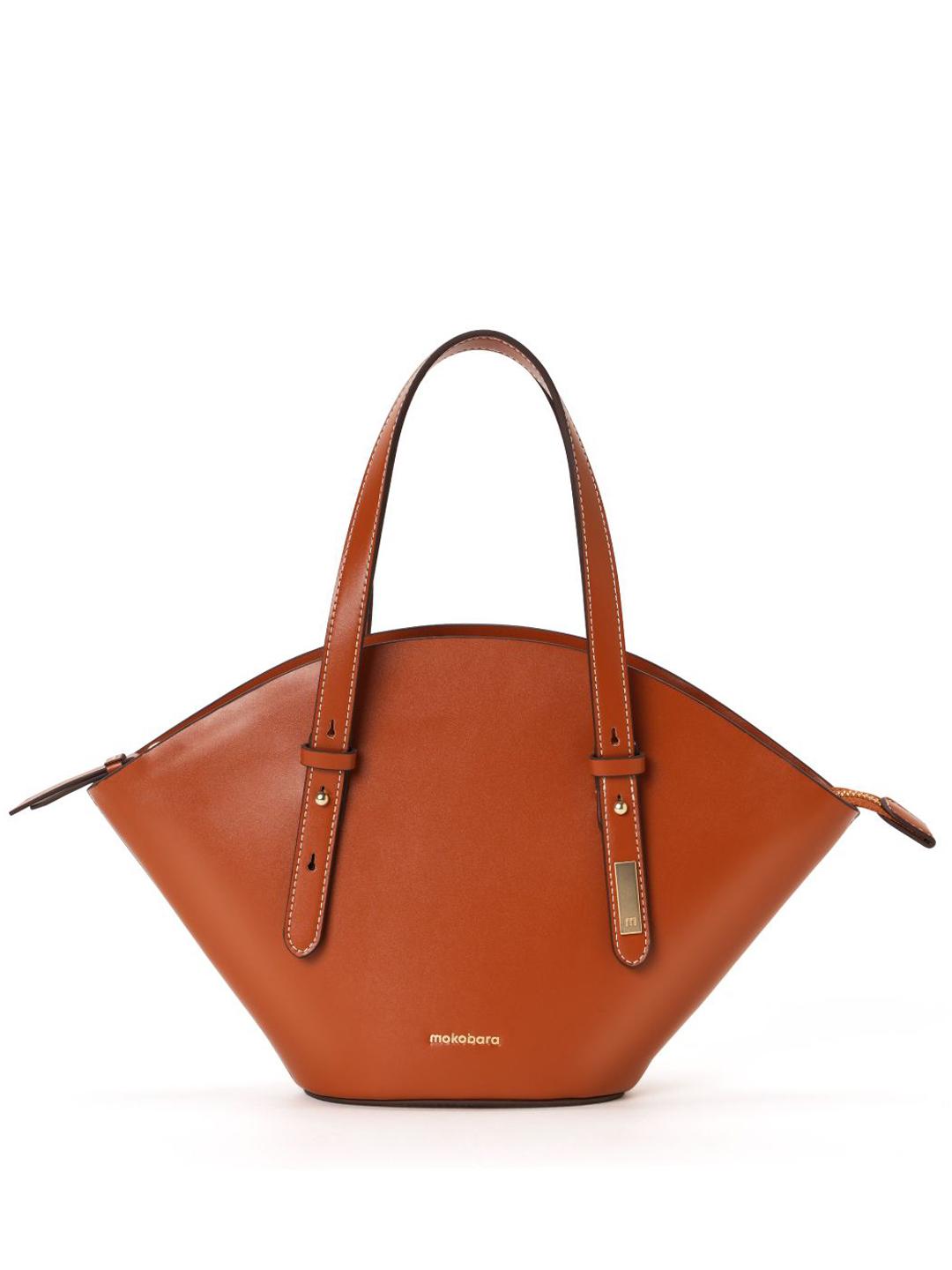 Buy MOKOBARA Women The Halo Handbag Vegan Leather Casual Small Tan