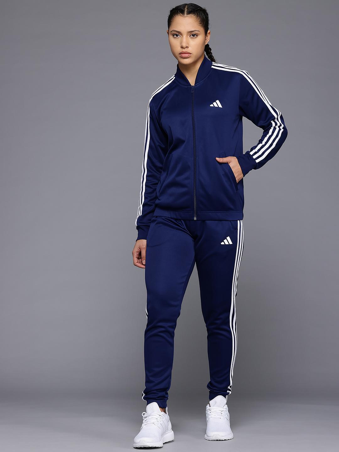 womens navy blue adidas tracksuit
