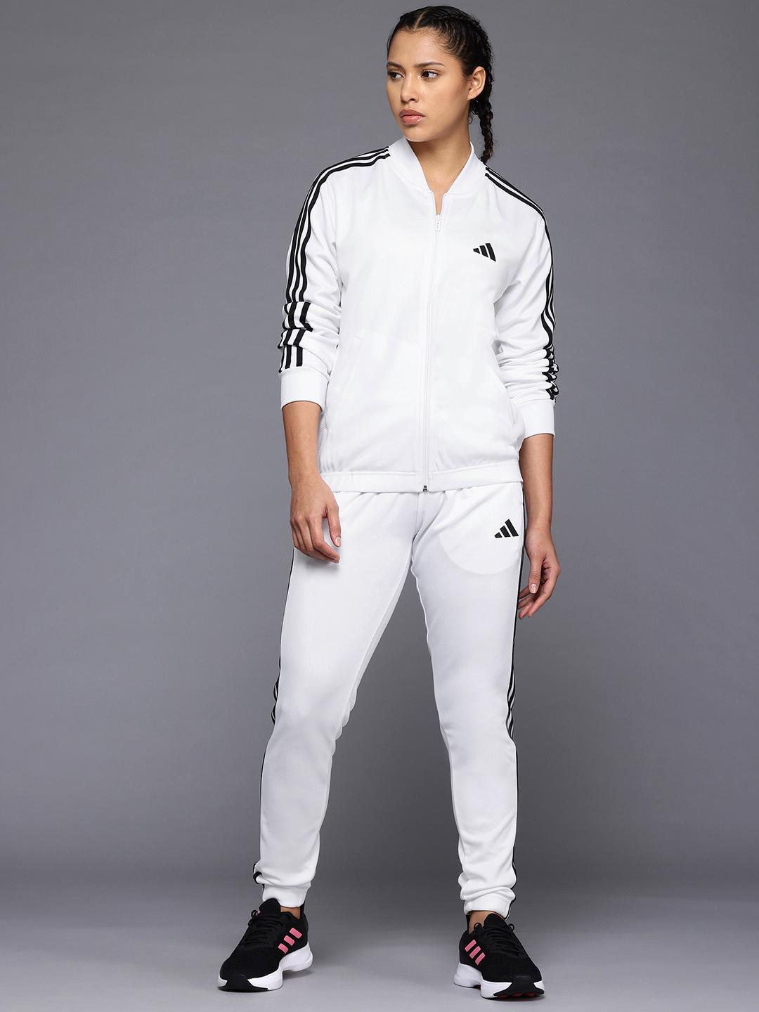 white adidas tracksuit women's