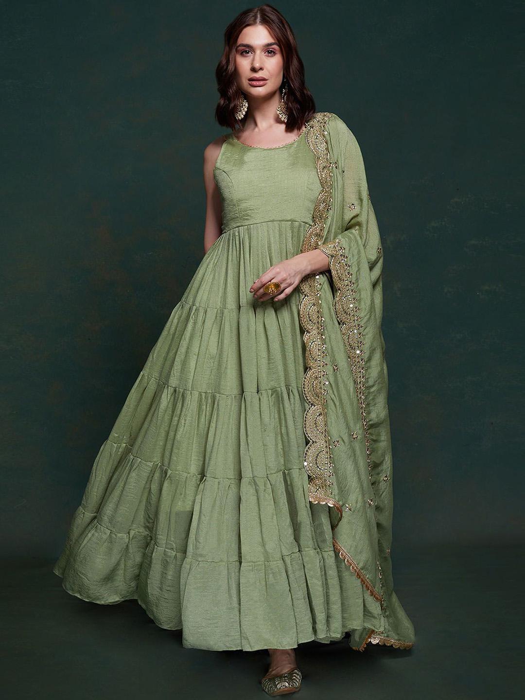 Buy ODETTE Sleeveless Georgette Anarkali Tiered Kurta With Dupatta - Kurtas for Women 30134206 | Myntra Buy ODETTE Sleeveless Georgette Anarkali Tiered Kurta With Dupatta - Kurtas for Women 30134206 | Myntra