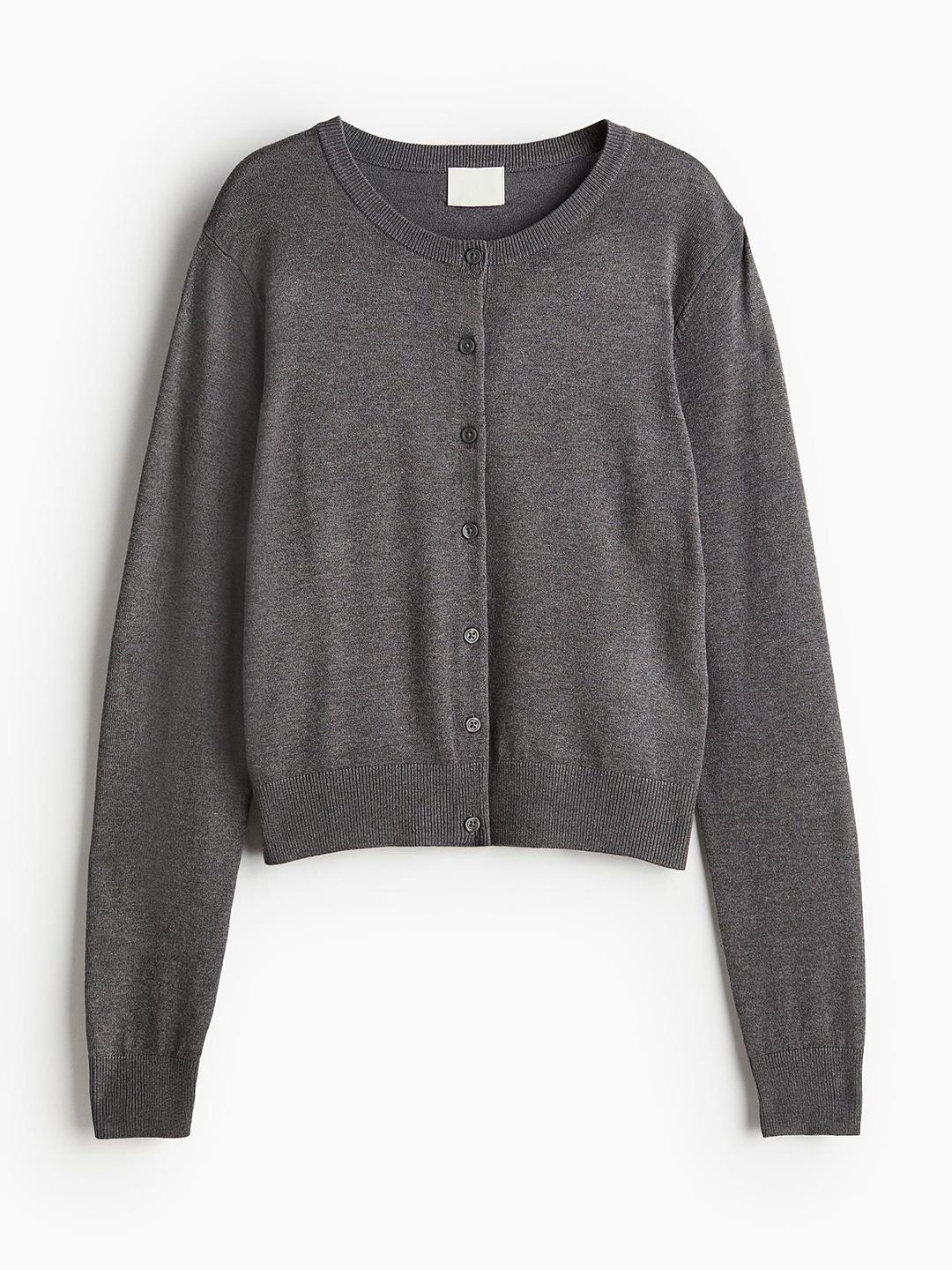 WYM T/C BASIC KNIT SHIRT CARDIGAN M