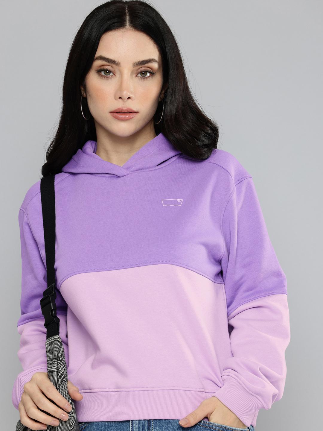 Buy Levis Colourblocked Hooded Long Sleeves Sweatshirt