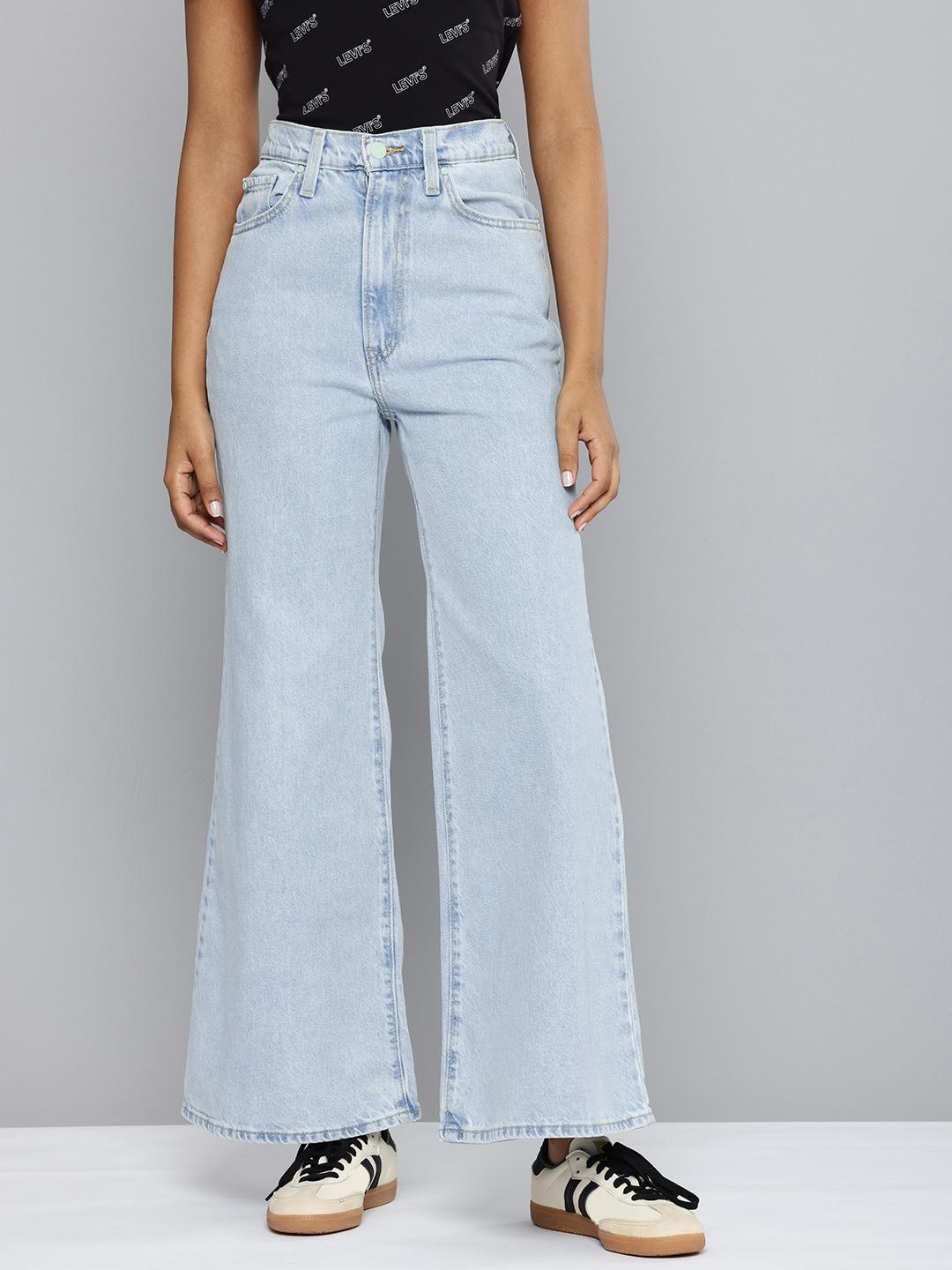 Buy Levis Women Ribcage Bell Flared High-Rise Heavy Fade Pure