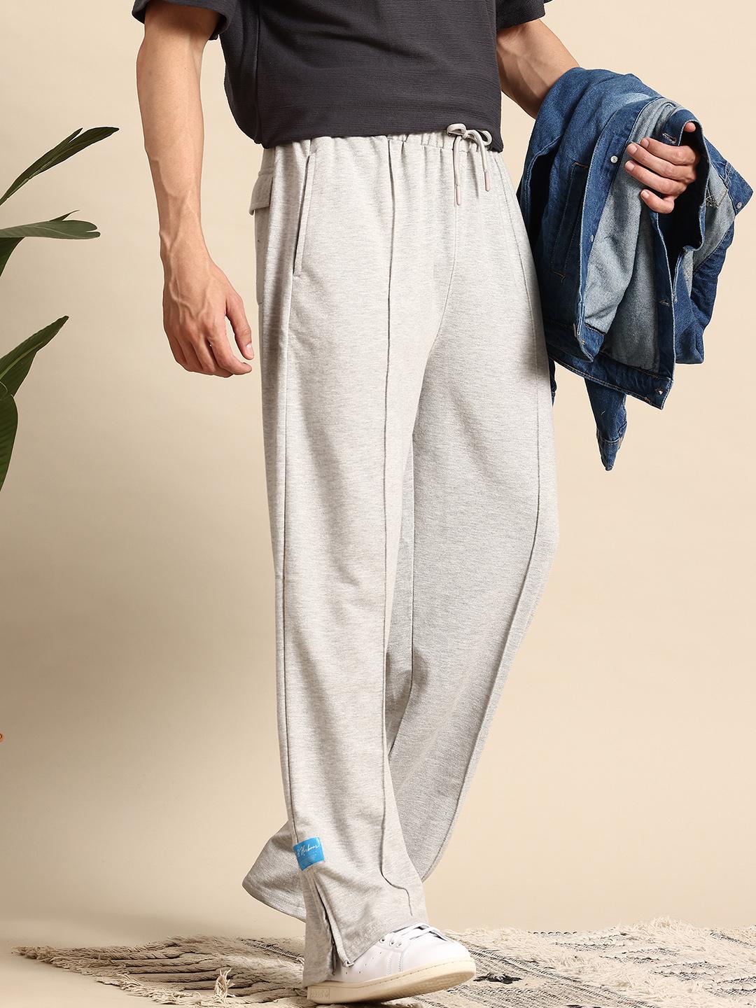 Buy Mast & Harbour Men Side Slit Relaxed Fit Track Pants - Track